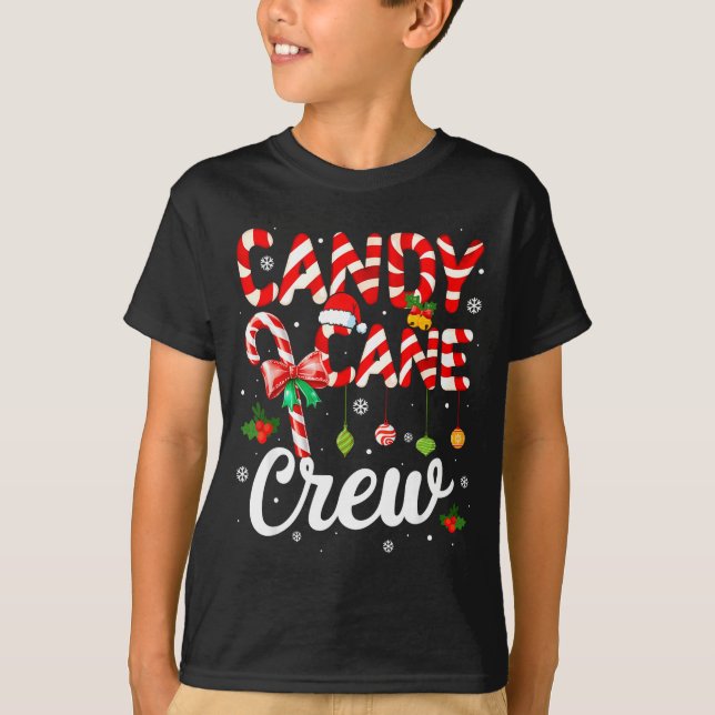 Candy Cane-gänget Rolig jul Holiday Familj Män T Shirt (Framsida)