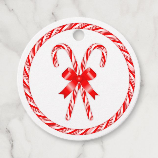 Candy cane gåvor etiketter (Framsida)