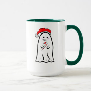Candy cane Ghost Mugg