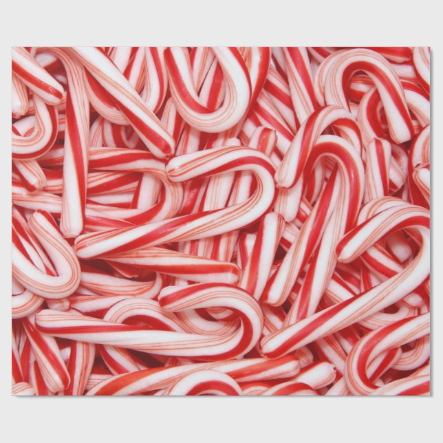 Candy cane Gift Wrapping Papprare Presentpapper (Platt)