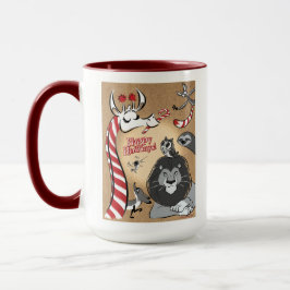 CANDY CANE GIRAFFE & FRIENDS av Jeff Willis Art Mugg