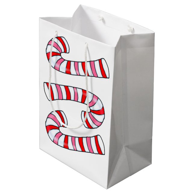 Candy cane God jul Gift Bags (Baksidan Vinklad)