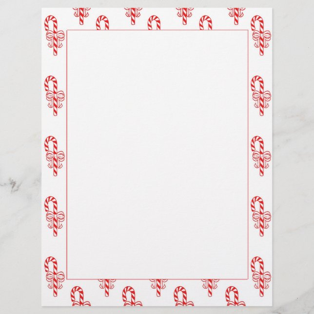 Candy cane Gräns Letterhead (Framsida)