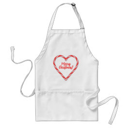Candy cane Heart Apron Förkläde
