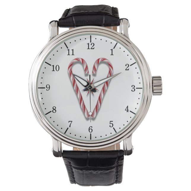 Candy cane Heart Armbandsur (Framsida)