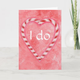 Candy cane Heart, bröllopsinbjudningskort Inbjudan