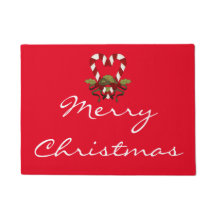 Candy cane Heart God jul Doormat