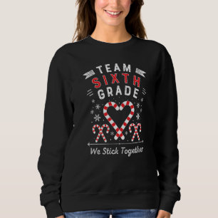 Candy cane Heart-Julafton 6, sjätte Klass-julet T Shirt