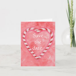 Candy cane Heart Spara datumkort Helgkort