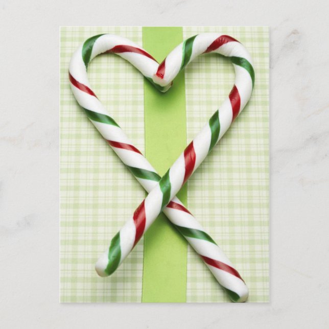 Candy cane Hearts Vykort (Framsida)