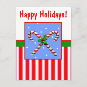 Candy cane helg vykort