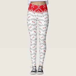 Candy cane Helgdag Hund Tass jul Leggings