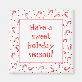 Candy cane Helgdag kylskåp, magnet