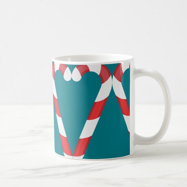 candy cane hjärta kaffemugg (Höger)