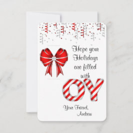 Candy cane Holder Gift Märkre för barn Tack Kort