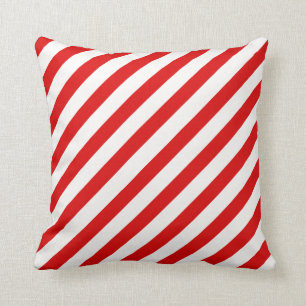 Candy cane & horisontalröda randar kudder kudde