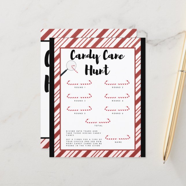 Candy cane Hunt Game (Fram/Back In Situ)