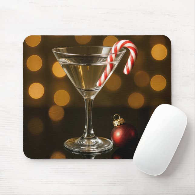 Candy Cane i en julmartini Musmatta (Med mus)