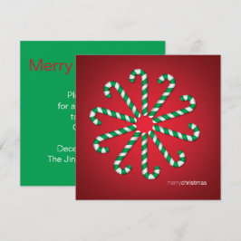 Candy cane inbjudningar