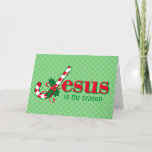 Candy cane Jesus Card Helgkort