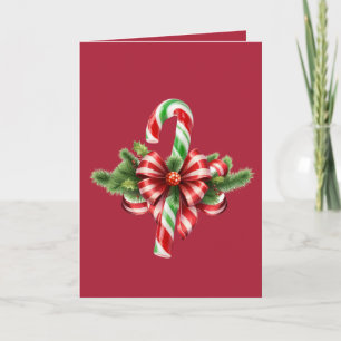 Candy cane jul Arrangemang Kort