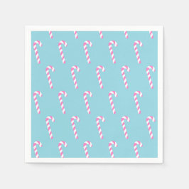 Candy cane jul Blue Pappersservett