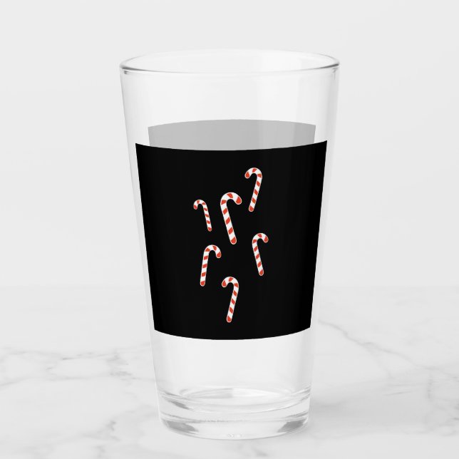 Candy cane jul glaskopp (Framsida)
