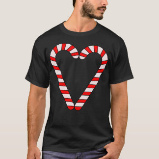 Candy cane jul Heart T Shirt