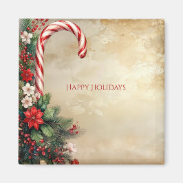 Candy Cane Jul Holiday Magnet