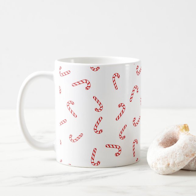 Candy cane jul kaffemugg (Med munk)