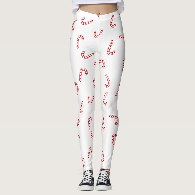 Candy cane jul leggings (Framsida)