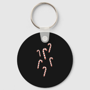 Candy cane jul nyckelring