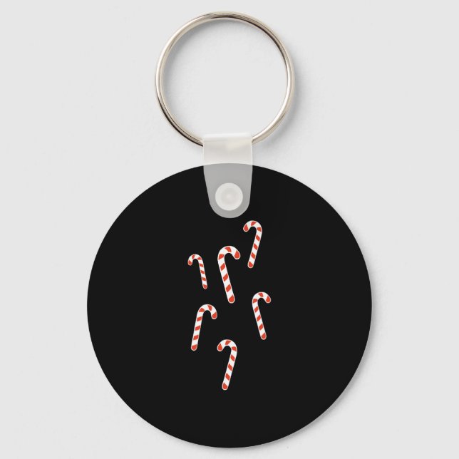 Candy cane jul nyckelring (Framsida)