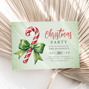 Candy cane jul Party Inbjudningar