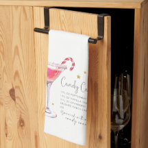 Candy cane jul-påsken Kitchen Towel