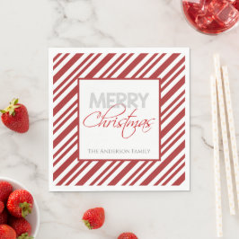 Candy cane jul Rand | ANPASSNINGSBAR Pappersservett