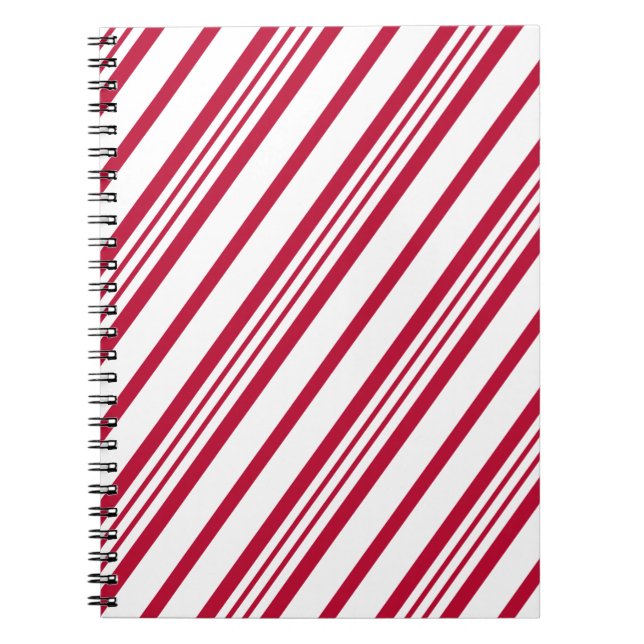 Candy cane jul rand anteckningsbok (Framsidan)