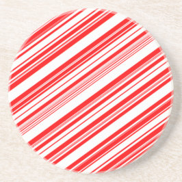 Candy cane, Jul Red White Rand 4Anne Underlägg Sandsten