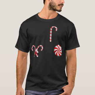 Candy cane jul t shirt