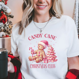 Candy cane jul t shirt