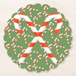 Candy cane jul-Underläggen Underlägg Papper