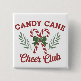 Candy Cane Julglädje Klubb Coquette Matchande Knapp