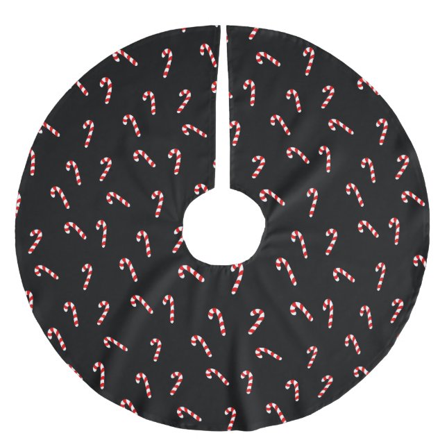 Candy Cane Julgransmatta Borstad Polyester (Framsidan)