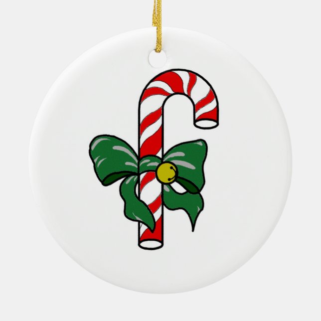 Candy cane julgransprydnad keramik (Baksidan)