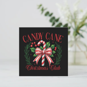 Candy Cane Julklubb Squad Matchande Vinter Julkort