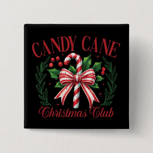 Candy Cane Julklubb Squad Matchande Vinter  Knapp (Framsida)