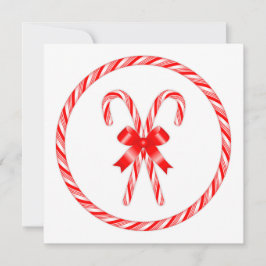 Candy cane julkort