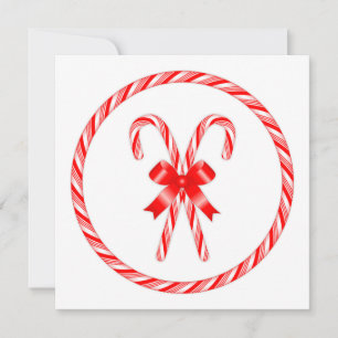 Candy cane julkort