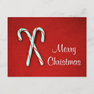 Candy cane julkort helg vykort