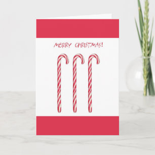Candy cane julkort helgkort